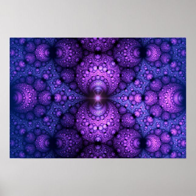 Apophysis-Fraktal - Atomfusion Poster (Vorne)