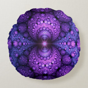 Apophysis-Fraktal - Atomfusion Rundes Kissen