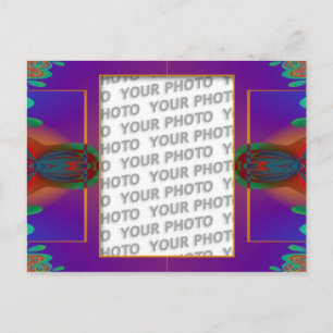 Apophysis Fraktal Dekoration + Ihr Foto Postkarte