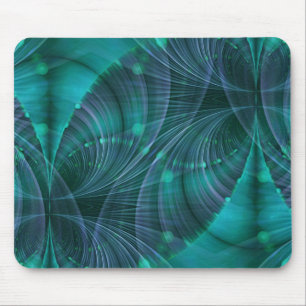 Apophysis-Fraktal-Kunst I - blau Mousepad