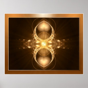 Apophysis Fraktal - ÖFFNE DEINE SCHÖNHEIT Poster