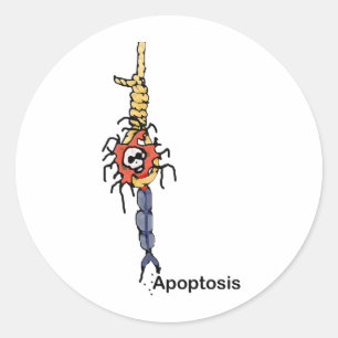 Apoptose Runder Aufkleber