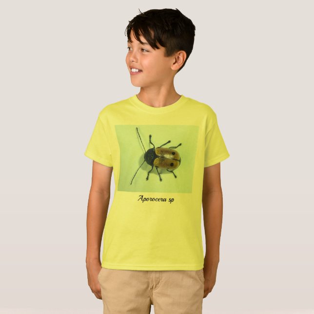 Aporocera Blatt-Käfer T-Shirt (Vorne ganz)