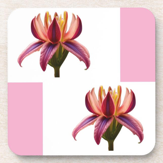 Aporta-copos de plástico  Flor Getränkeuntersetzer (Vorderseite)