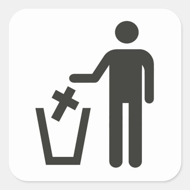 Apostasy Quadratischer Aufkleber (Vorderseite)