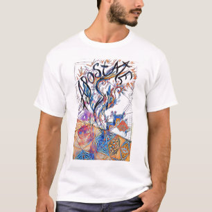 Apostate farbenfrohe Freidoodle Zeichnend T-Shirt