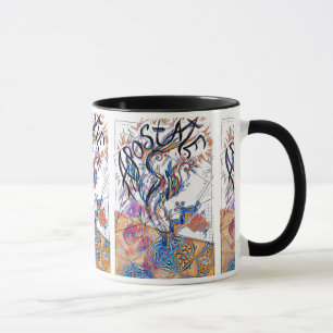 Apostate farbenfrohe Freidoodle Zeichnend Tasse