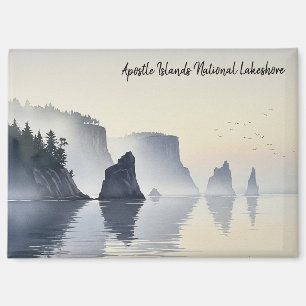 Apostel Islands National Lakeshore Wasserfarbe Magnet
