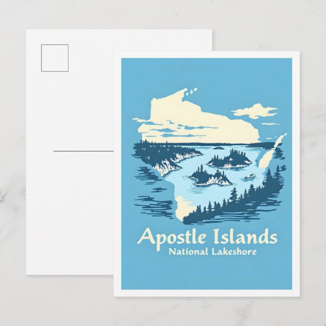 Apostel Islands National Lakeshore Wisconsin Postkarte (Vorne/Hinten)