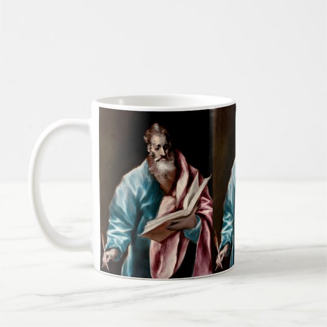 Apostel St. Matthäus von El Greco Kaffeetasse (Links)