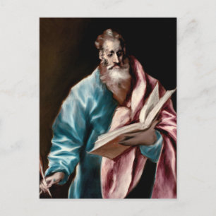 Apostel St. Matthäus von El Greco Postkarte