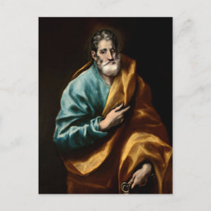 Apostel St. Peter von El Greco Postkarte