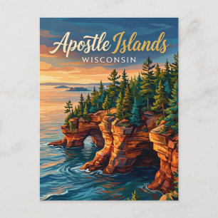 Apostle Islands National Lakeshore USA -> Apostle- Postkarte
