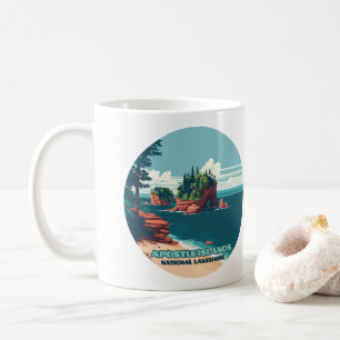 Apostle Islands National Lakeshore Wisconsin Retro Kaffeetasse
