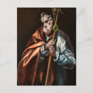 Apostle St. Thaddeus by El Greco Postkarte