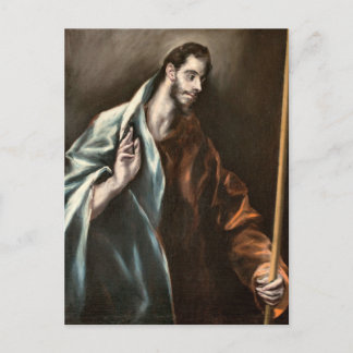 Apostle St. Thomas by El Greco Postkarte