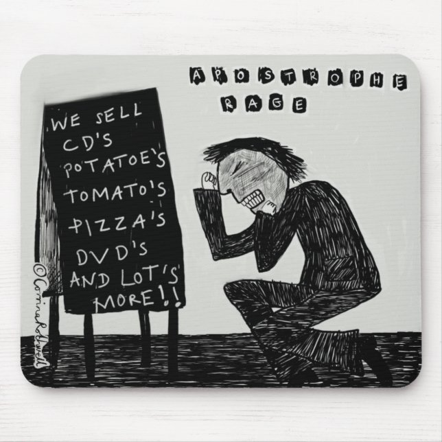 Apostroph-Raserei Mousepad (Vorne)
