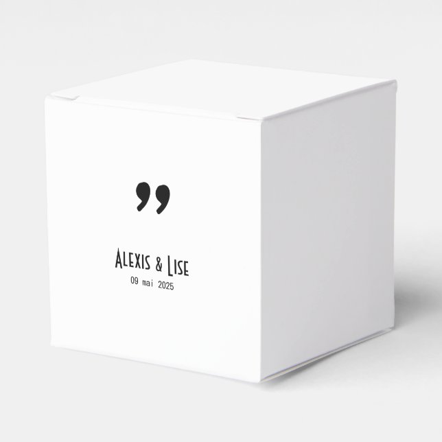 Apostrophe-Drageenbox Geschenkschachtel (Vorderseite)