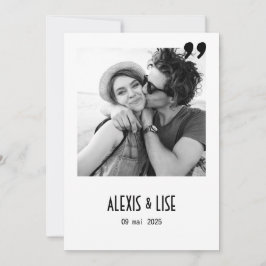 Apostrophe-Ehe Einladung