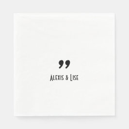 Apostrophe-Papiertuch Serviette