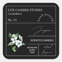Apothécaire Jasmine Parfumé Étiquette de bougie
