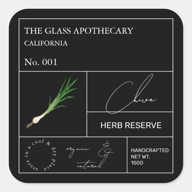 Apothecary Étiquette (Devant)