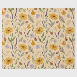 Apothecary Fall Floral Botanical Pattern Geschenkpapier