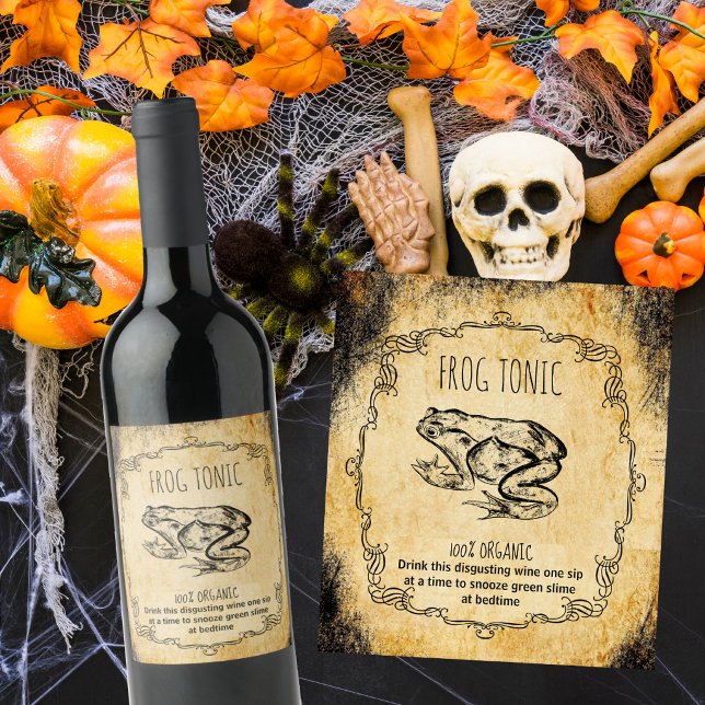 Apothecary halloween Vintag Weinetikett (Von Creator hochgeladen)