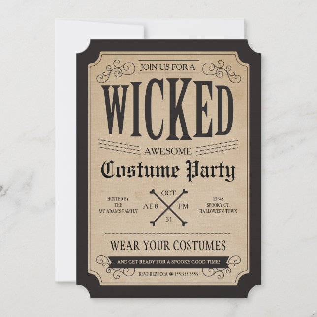 Apothecary Invitation du parti Halloween (Devant)