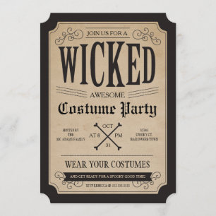 Apothecary Invitation du parti Halloween