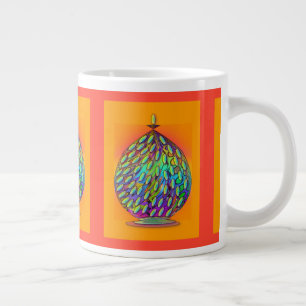 Apothecary Jar Orange Blue Jumbo-Tasse