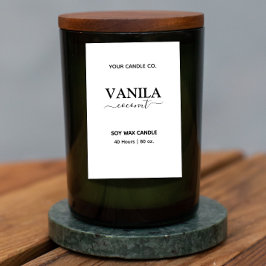 Apothecary Style Vertikale Branding Labels Lebensmitteletikett