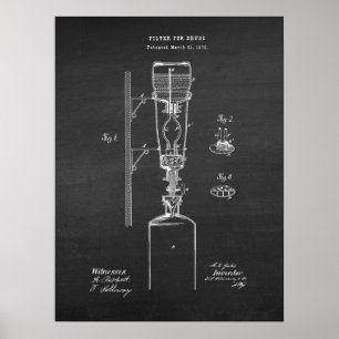 Apothekarisch dekorierte Apothekerin Filter Print Poster