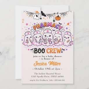 Apotheke Boo Crew Süße Geister Halloween Baby Show Einladung