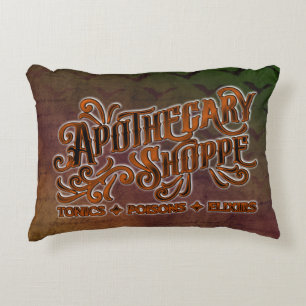Apotheke Halloween Gothic Schild Dekokissen