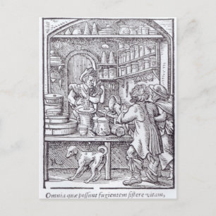 Apotheke, herausgegeben von Hartman Schopper Postkarte