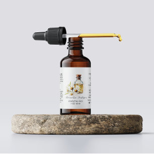 Apotheke Kamille Essenzielle Öle Aquarell Adressaufkleber