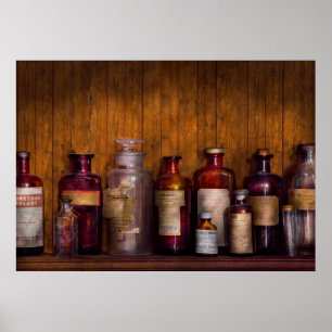 Apotheke - Liniment, Pastillen & Antiseptikum Poster