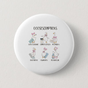 Apotheke Lustige Gans Alberne Verschreibungen Witz Button
