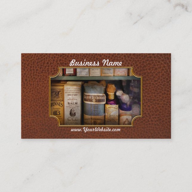 Apotheke - Öle und Balsame Visitenkarte (Vorderseite)