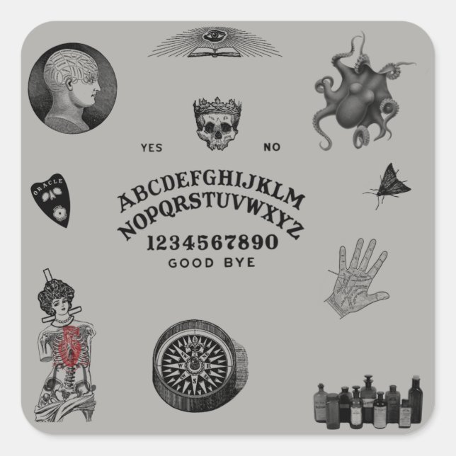 Apotheke Quadratischer Aufkleber (Vorderseite)