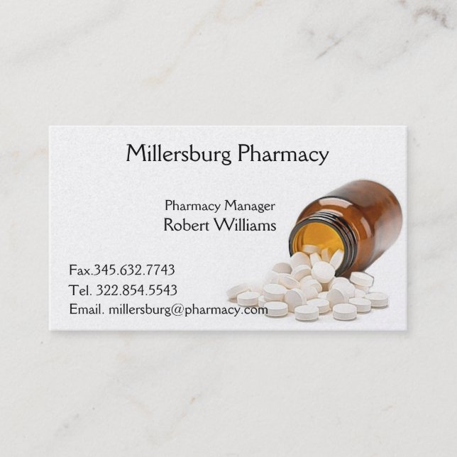Apotheken-Apotheker-Visitenkarte Visitenkarte (Vorderseite)