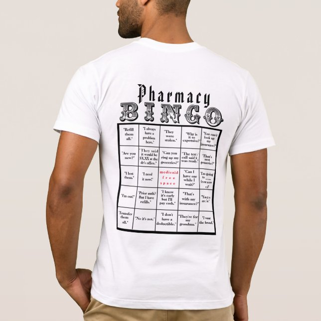 Apotheken-Bingo T-Shirt (Rückseite)