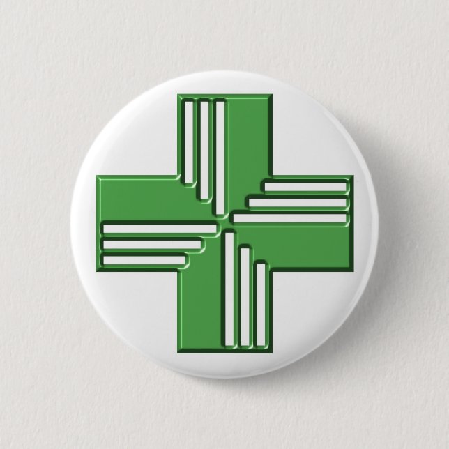 Apotheken-Kreuz Button (Vorderseite)
