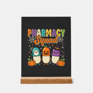 Apotheken-Team Halloween-Geister-Pillen-Design_1 Acrylschild