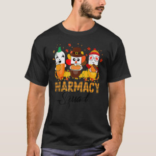 Apothekenteam Apotheker Kürbis Saison Herbst Dank T-Shirt
