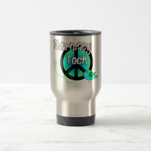 Apothekentechniker Friedenszeichen Design Geschenk Reisebecher