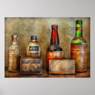 Apotheker - An einem Apothekentresen Poster