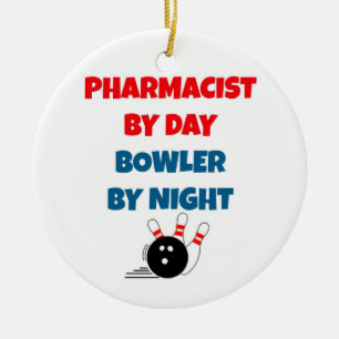 Apotheker bei Day Bowler by Night Keramikornament