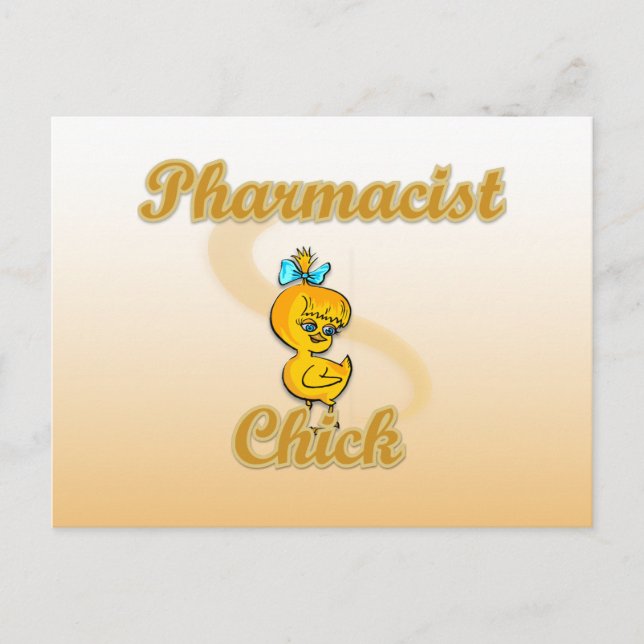 Apotheker Chick Postkarte (Vorderseite)